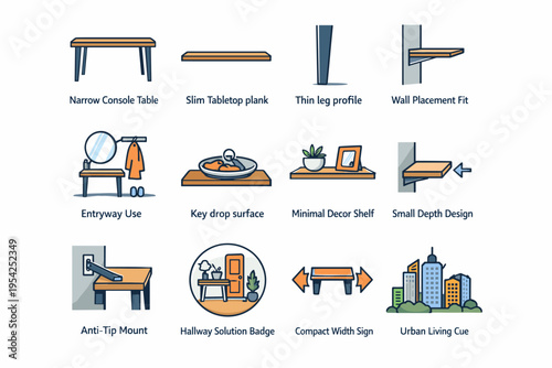 Console decor simple profile compact thin tip generation icon slim image vector