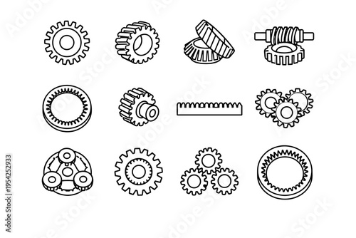 Planet vector pinion planetary icon gear simple idler bevel spur image generation