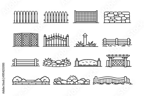 Wire vector generation mesh icon plank yard border simple image landscaped outdoor