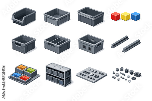 Bin edge icon insert simple handle image parts vector vent alignment generation