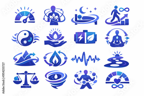 Form stamina vector life personal simple wellness gauge image element generation symbol