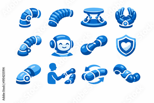 Automation simple flexible robotic image icon robotics adaptive articulation vector generation system