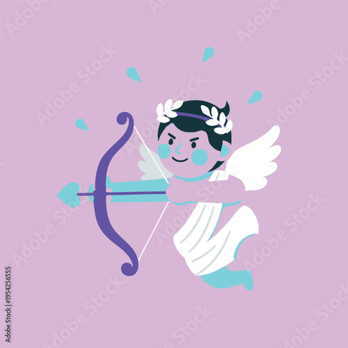 cupid with bow and arrow