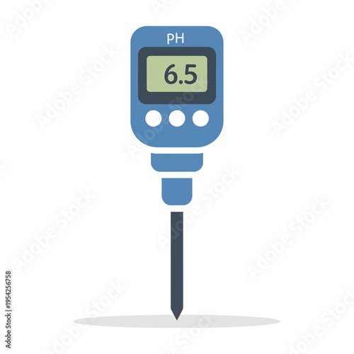 Digital pH meter displaying a pH level of 6.5.