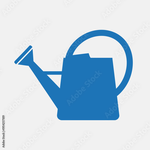 Blue watering can icon with a curved handle and spout.
