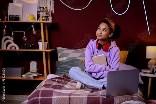 Thoughtful teenage African-...