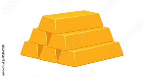 Illustrative representation of golden bullion bars, symbolizing wealth accumulation and precious