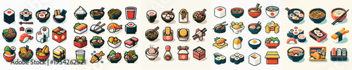 Japanese Food Icon Vector Illustration