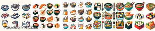 Japanese Food Icon Vector Illustration
