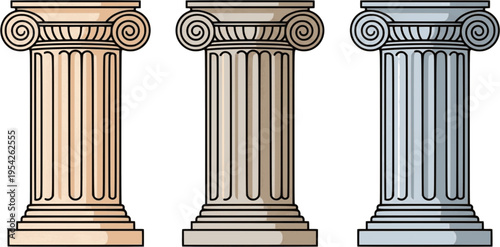 Ancient Greek architectural columns architecture ionic
