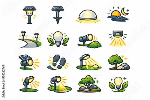 Symbol cue generation ground aid vector stake simple glow icon brightness image