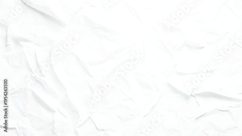 crumpled white paper texture background.