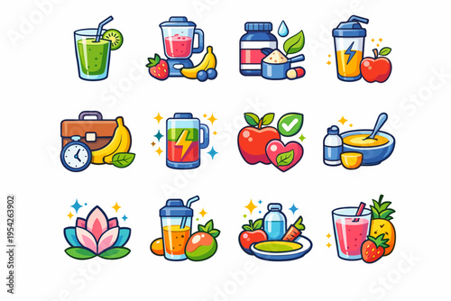 Simple busy icon cue nutrition symbol smoothie intake glass vector generation image
