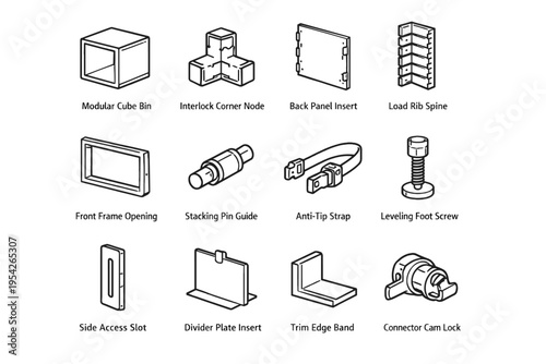 Access foot vector storage slot plate lock compact icons icon anti back
