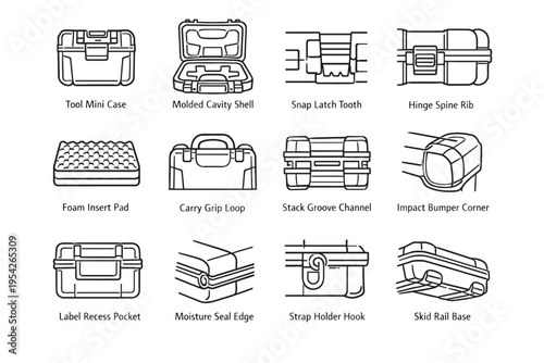 Generation channel image seal tooth icon hinge vector simple rail recess loop