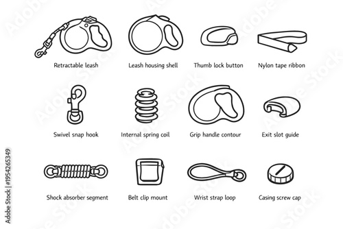 Vector mount casing icon loop image absorber contour wrist simple coil generation