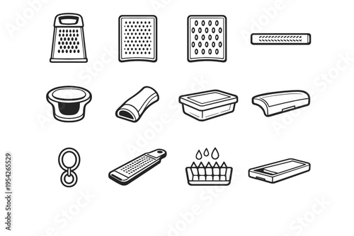 Grate dishwasher icon hook food vector zesting top icons base hanging preparation