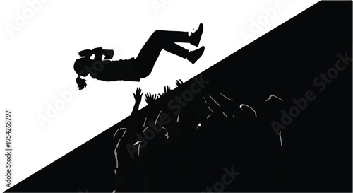 paragliding takeoff silhouette sports adventure