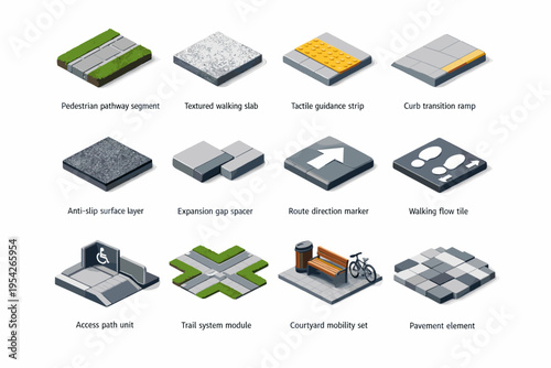 System element direction surface icon vector image marker expansion segment simple slab