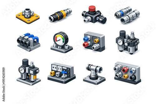 Supply air vector simple guide platform icon piece generation joint flow image