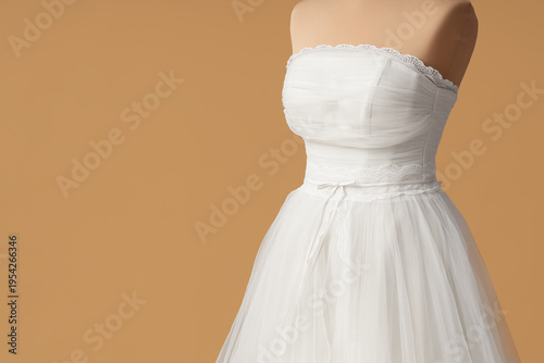 Mannequin with wedding dres...