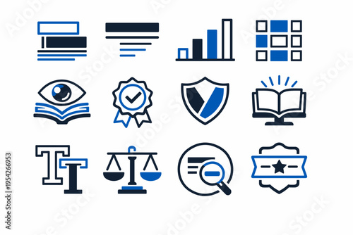 Bars image icon grid clean generation vector strong simple letter split clear