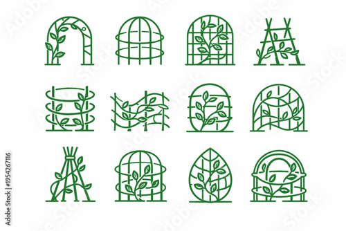 Organic trellis calm vector support icon image rounded structure frame generation badge