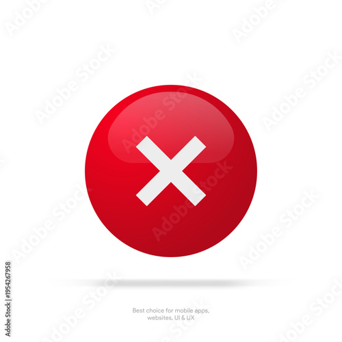 Yes or no icon. Green tick symbol and red cross sign in circle. Checkmark and check icon. Approval. Like and dislike icon. X or approve or deny line art vector icon for apps and websites and ui ux