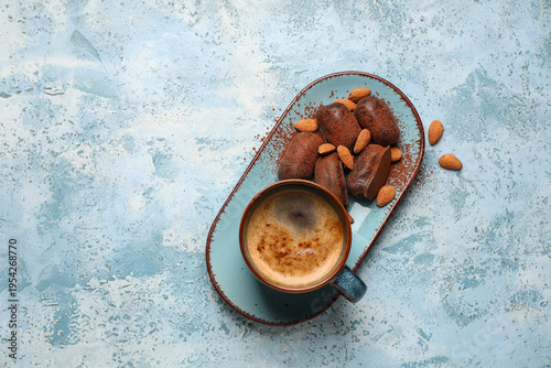 Plate with sweet chocolate ...