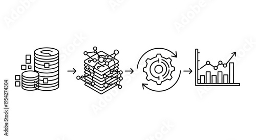 Business finance growth analysis concept.
