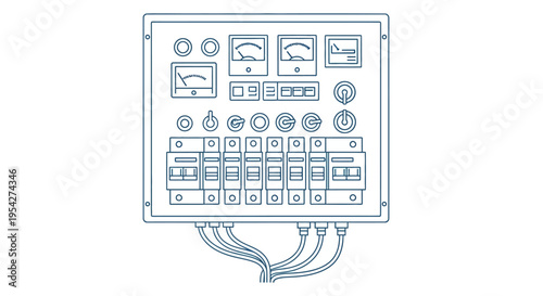 Industrial control panel electronic device.
