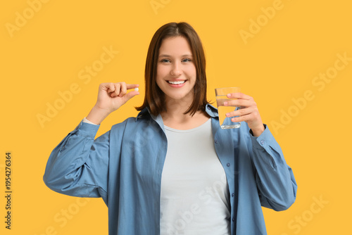 Beautiful young woman with ...