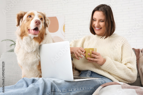 Beautiful young woman with ...