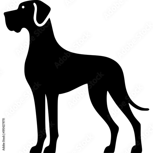 Great Dane Icon Vector