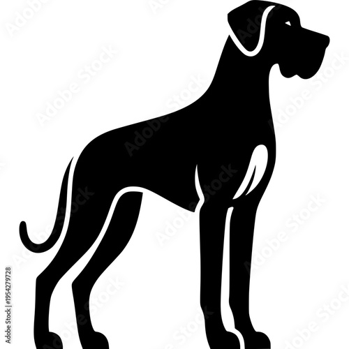 Great Dane Icon Vector