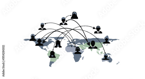 global communication network connections worldwide