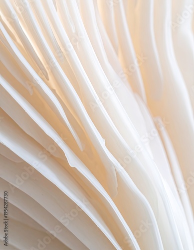 Close-up abstract view of layered pale textures with soft lighting.