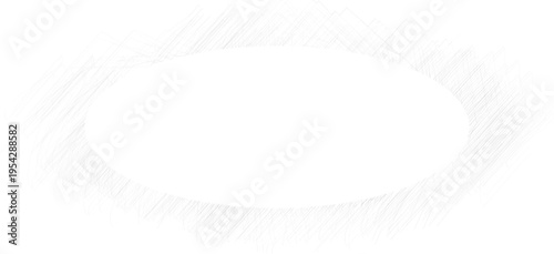 oval loop formed by compact scribble lines creating outline shape