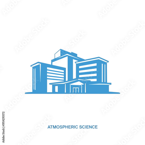 Broadcasting station with satellite dish, news broadcast building, telecommunication center, communication hub, media building, transmitting station, broadcasting facility