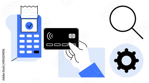 Obraz na plátně Digital payment process