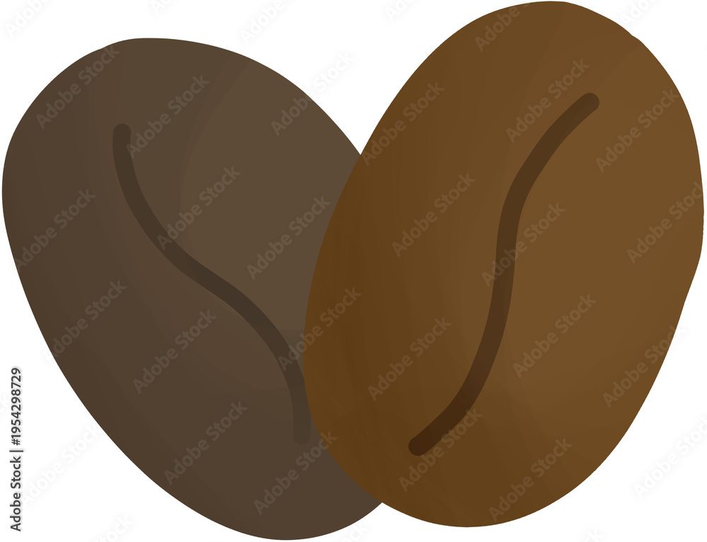 Fototapeta premium coffee beans icon