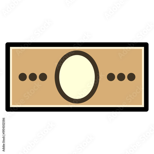 お金のシンプルなベクターアイコンイラスト素材（1枚）