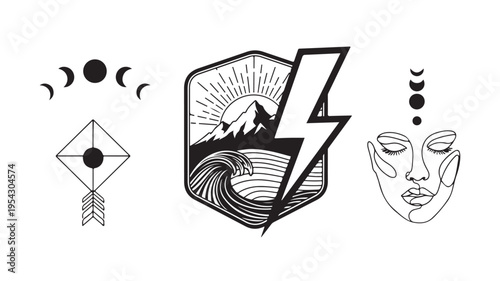 Bull Head Logo Strong Finance Market Symbol Vector