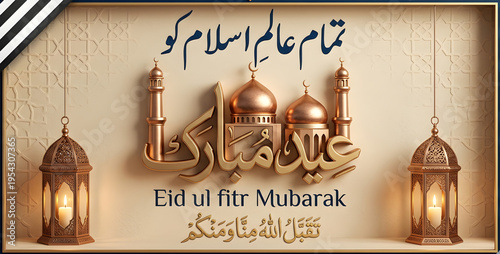 Eid Mubarak 2026, HD, New Design,