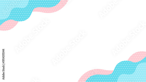 レトロを感じる抽象的な幾何学模様のフレーム 16:9サイズ