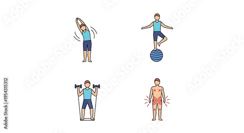 A fit man engaging in various exercises to maintain a healthy lifestyle