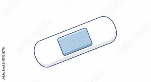 Digital thermometer with blue screen.