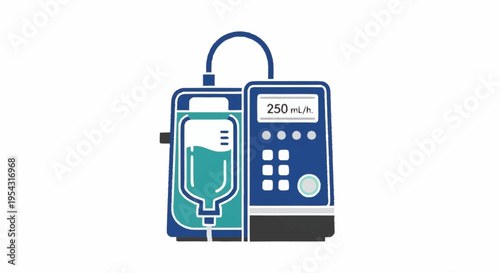 Medical device for intravenous fluid administration.