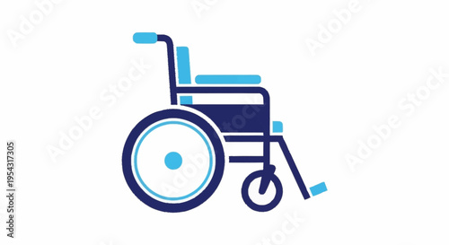 icon of a blue wheelchair.
