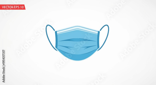 Medical face mask for health protection.